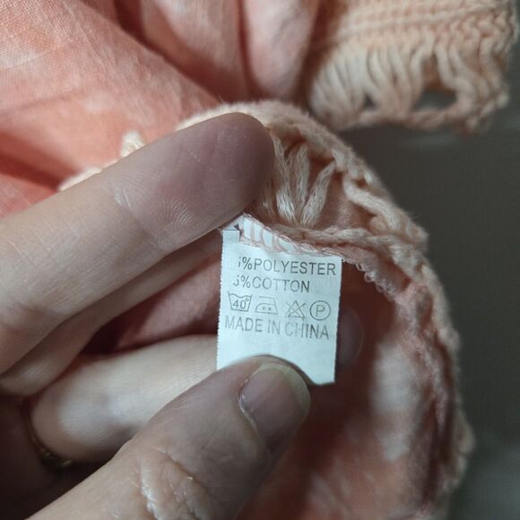 Cupshe Pink Swim Coverup One Size - Picture 3 of 5